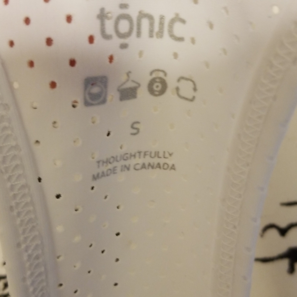 TONIC ACTIVE Women’s LASER PERFORATED RACERBACK TANK TOP white Size Small - Picture 5 of 5